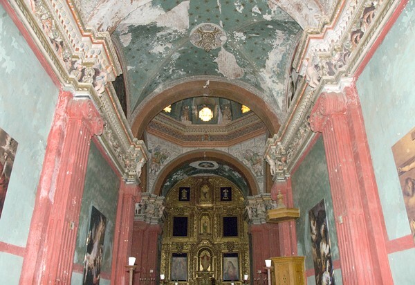 Hacienda chapel, nave & chancel - Santiago Tetlapayac, Hidalgo