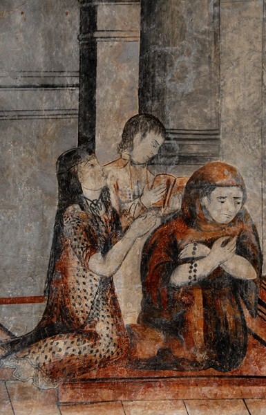 Penance, detail - Lower cloister walk murals