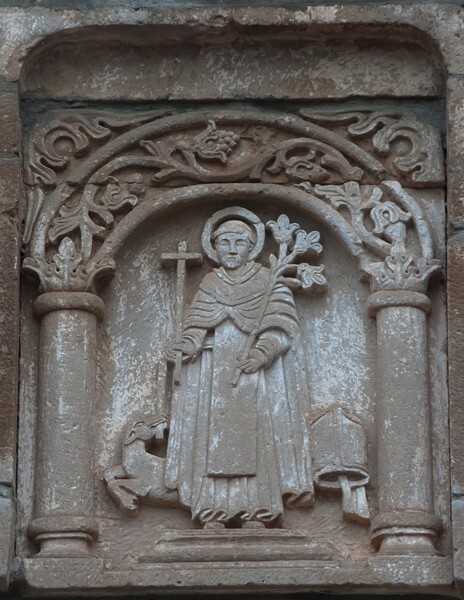 San Pablo, portería alfiz relief, St. Dominic - Huitzo, Oaxaca