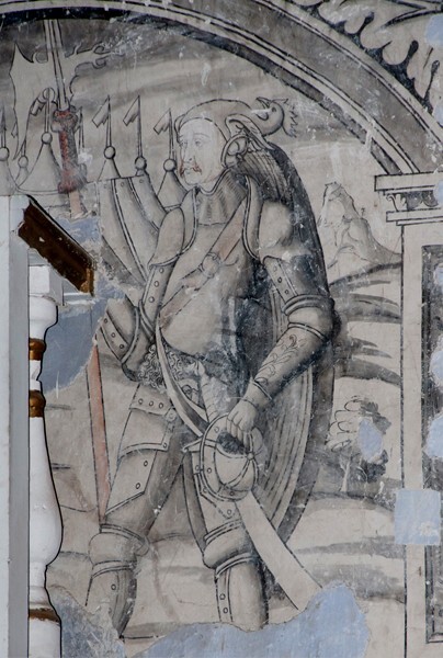 Sanctuary, S wall mural - Nave, sanctuary murals & cloister