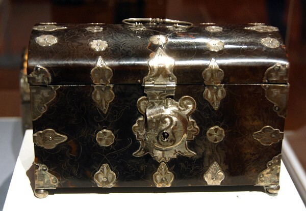 New York, New York, Huber Collection, Coffer with Recessed Cover - 17th century Colonial Mexican artefacts outside of Mexico