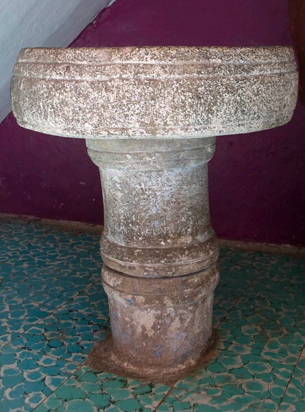 La Candelaria, baptismal font - Coapilla, Chiapas