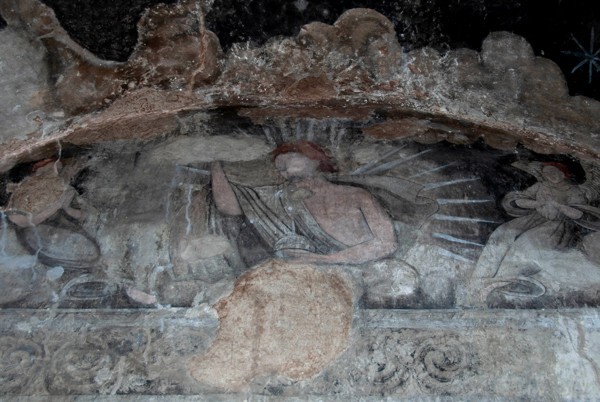 Baptistry mural, Ascension of Christ - San Miguel Arcángel