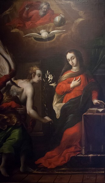 Santa Mónica ex-convento museum, Annunciation, anonymous - Santa Mónica