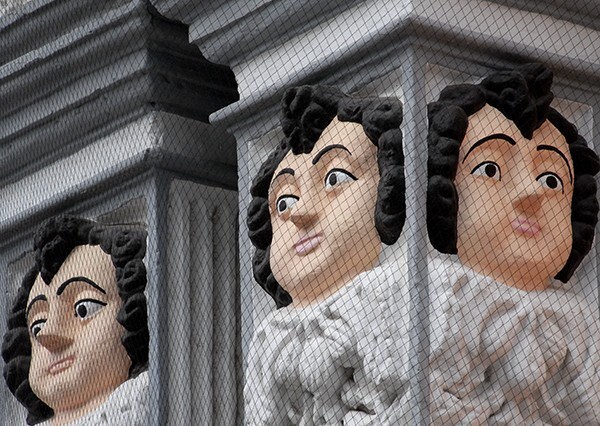 Façade portal, right pilasters - Nuestra Señora de los Remedios