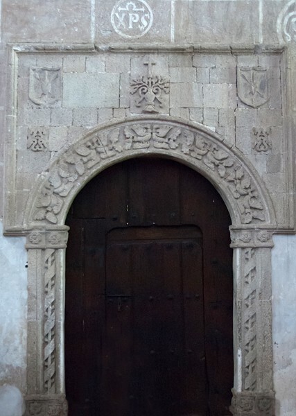 Nave, cloister portal - San Andrés, façade, capilla abierta, portería, posas, atrial cross & nave