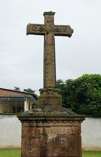 San Pedro, atrial cross, front - San Pedro Pareo, Michoacán