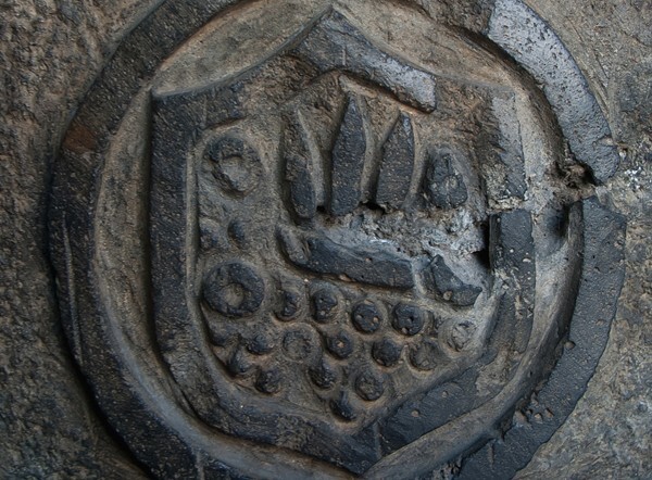Casona del Retablo, baptismal font, detail - Puebla, Puebla