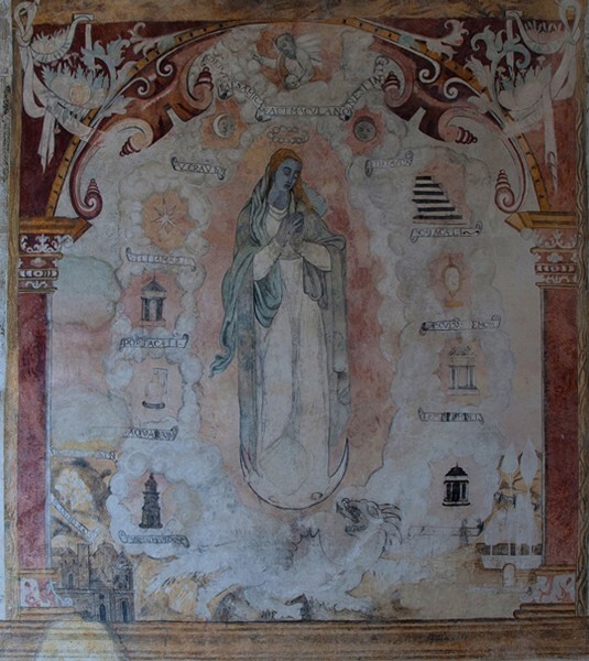 Virgin Immaculate - Portería murals