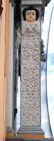 Façade portal, outer pilaster (left) - Nuestra Señora de los Remedios