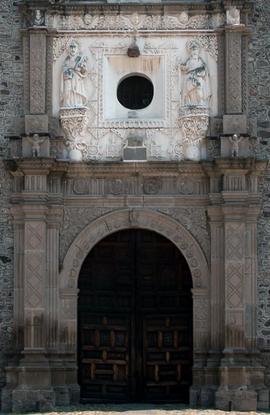 San Miguel Arcángel, façade - Xometla, México