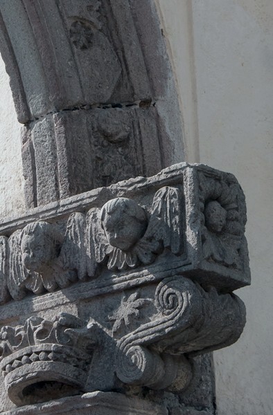 La Asunción, atrial gate, pillar impost - Santa María Nonoalco