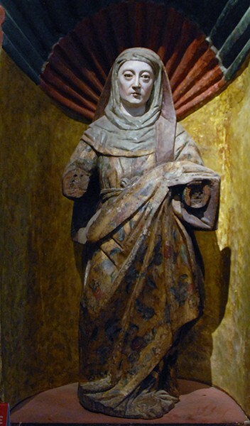 Museo Arqueológico, female saint - Dzibilchaltún, Yucatán