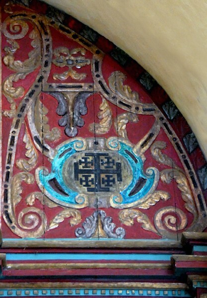 La Purísima Concepción, nave Passion altar, upper right relief - Mocochá, Yucatán