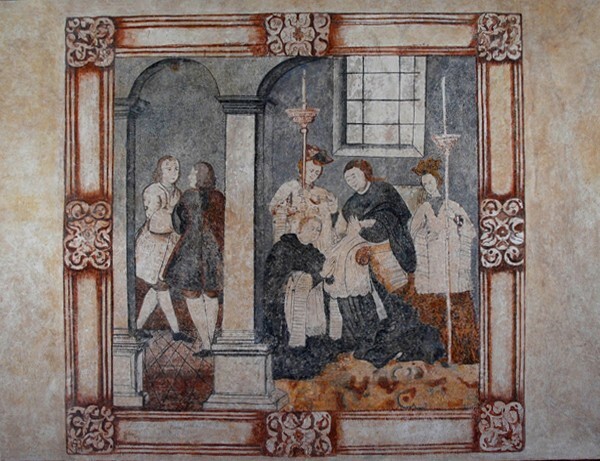 A Franciscan vocation saved by St. Anthony - Upper cloister walk murals