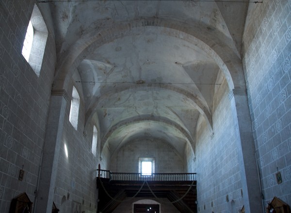 Nave & choir loft - San Andrés, façade, capilla abierta, portería, posas, atrial cross & nave