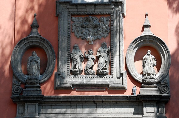 Façade, second tier reliefs - San Rafael