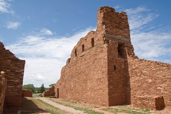 San Gregorio, mission walls - Abo, New Mexico