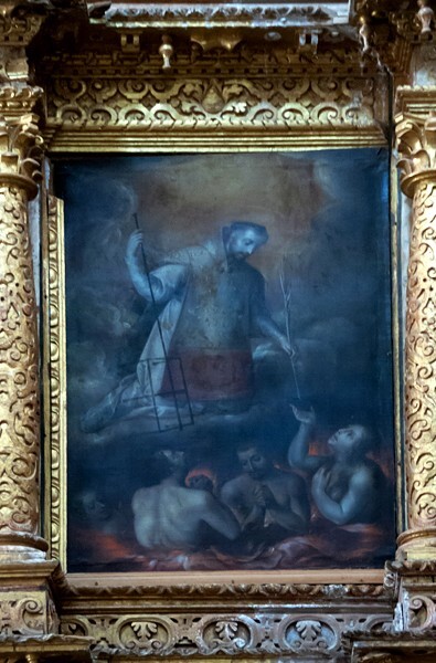 Top tier painting (left) - nave San José altar