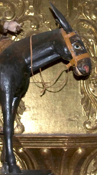 E transept, equestrian statue, St. Joseph, detail - East Transept