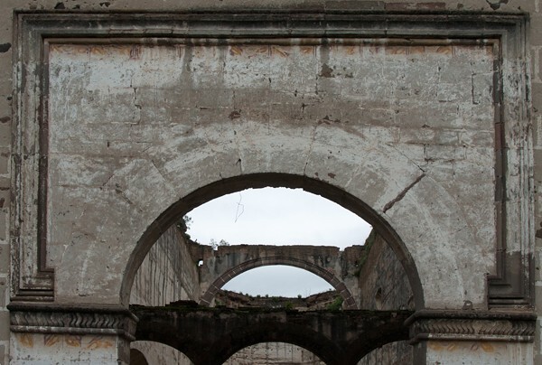 La Concepción Purísima, La Concepción Purísima, façade portal alfiz - Santa María Atlihuetzía (ruins), Tlaxcala