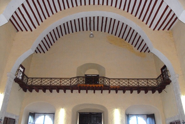 San Francisco, choir loft & log vault - Hunucmá, Yucatán