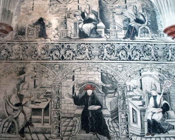 Upper & top tier murals - West wall murals