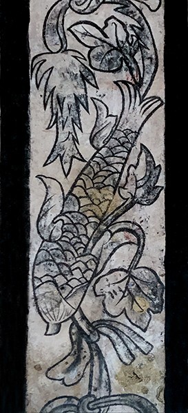 Upper cloister walk mural - San José