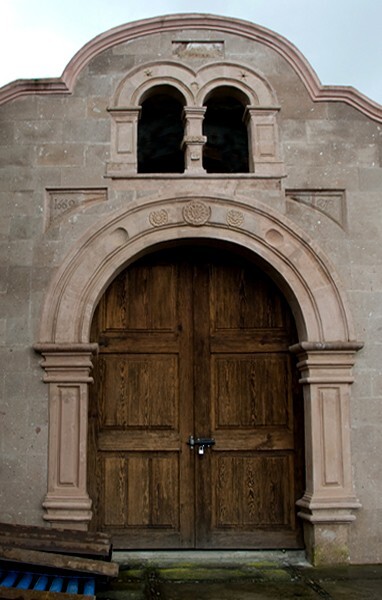 Hospitalito, façade - Nahuatzén, Michoacán