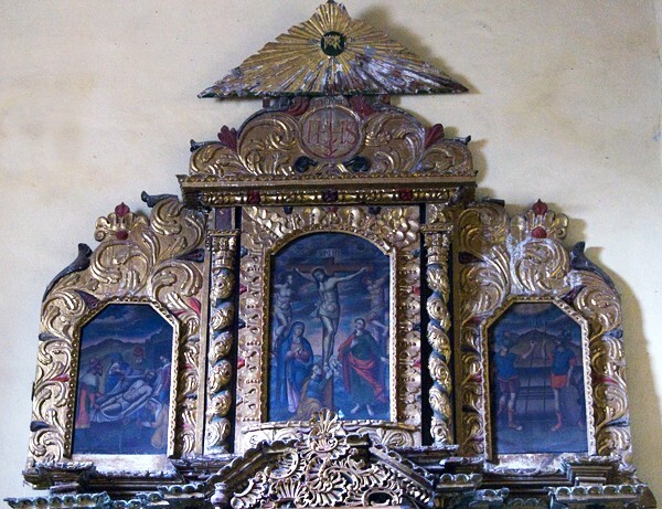 San Francisco altar, upper story & attic - SS Pedro y Pablo, Tercera Orden