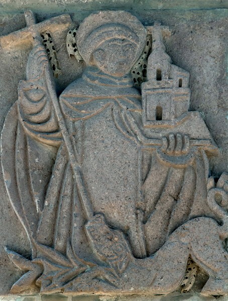 SW posa chapel, St. Francis defending the Church - La Asunción de Nuestra Señora, atrio, portería, and nave & choir ceilings