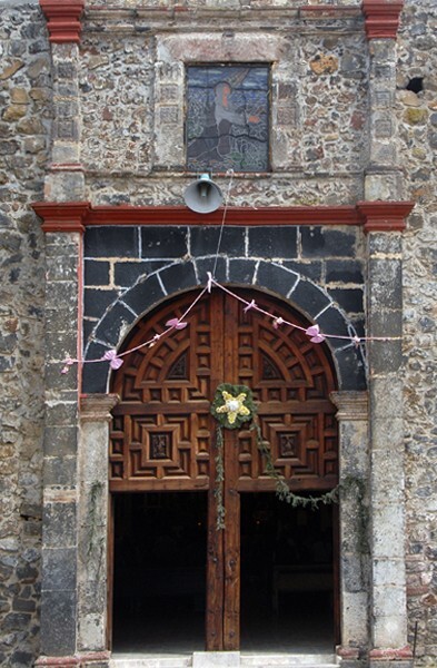 San Pablo, façade alfiz - Oztotepec, México