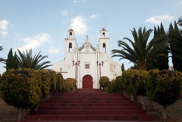 Santa María, façade & bell-towers - Santa María Nativitas, Hidalgo