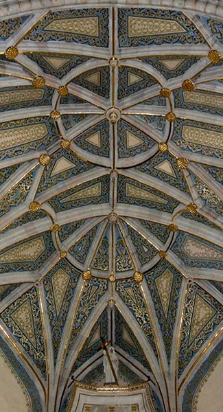 Chancel ribbed vault - San Pablo, nave, sacristy & cloister