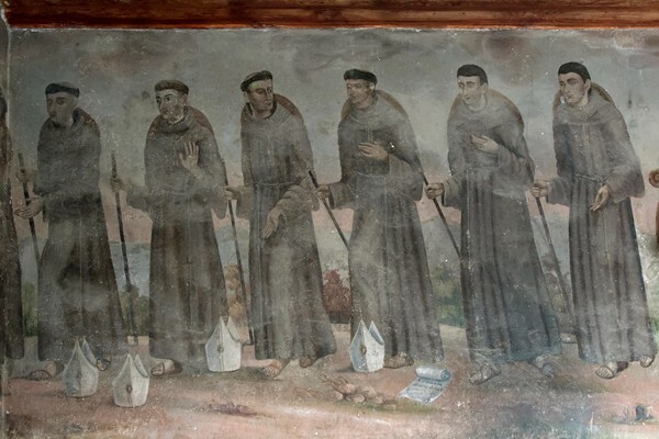 La Purísima Concepción, portería mural, Apostolic Franciscans - Ozumba, México