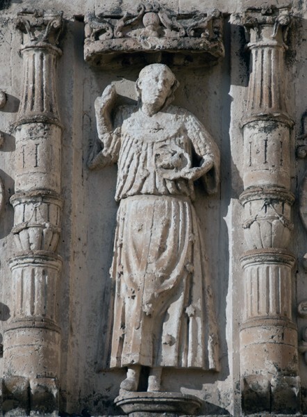 S portal, cornice relief - San Pablo, façade, portería & convento