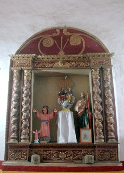 San Antonio de Padua, nave retablo - Hopelchén, Campeche