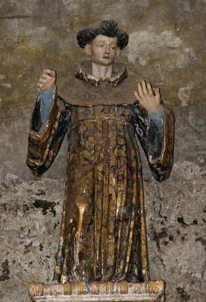 San Antonio, refectory altar, St. Anthony - Singuilucan, Hidalgo