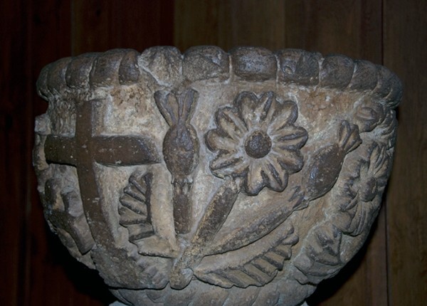 Santa María, baptismal font - Santa María de la Paz, Zacatecas