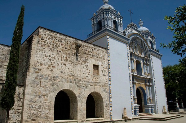 Santo Domingo, façade & portería - Ocotlán de Morelos, Oaxaca