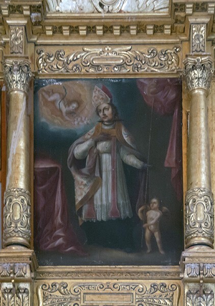 Santo Domingo, sotocoro retablo painting, St. Augustine - Yanhuitlán, Oaxaca