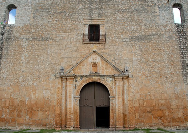 San Francisco, façade & main portal - Conkal, Yucatán
