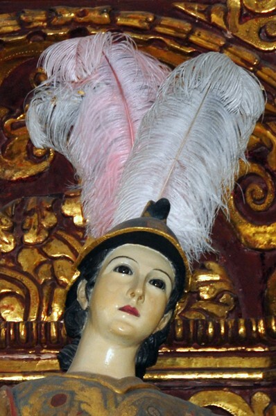 High altar, St. Michael Archangel, detail - San Miguel Tecamachalco