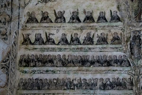 Santiago Matamoros, convento mural, Dominican martyrs, detail - Santiago Matamoros, church & cloister