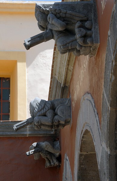 Santiago Apóstol, cloister gargoyles - Tonalá, Jalisco
