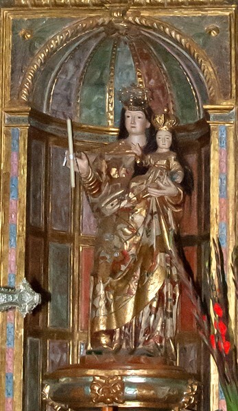 San Miguel Arcángel, nave La Candelaria altar, Our Lady of Candlemas - Tlalixtac de Cabrera, Oaxaca