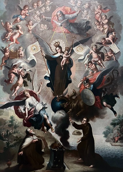 Andrés López, Apotheosis of Our Lady of Mt. Carmel - Guadalupe Basilica Museum