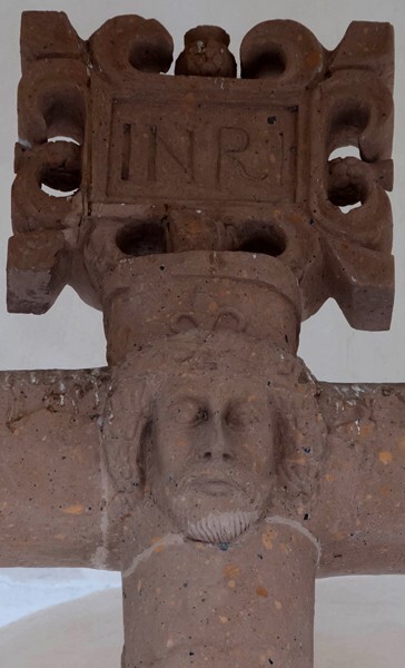 La Purísima Concepción, atrial cross front, crossing - El Cardonal, Hidalgo