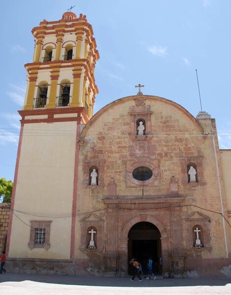San Francisco, façade & bell-tower - Charcas, San Luis Potosí