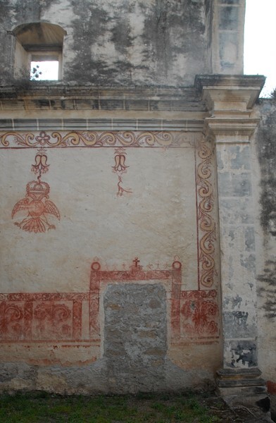 San Cosme, chancel murals - Ixtacamaxtitlán (partial ruins), Puebla